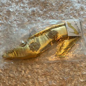 NWT Y2K Andy Warhol Pop Art Babs Gold Shoe Crossbody Purse